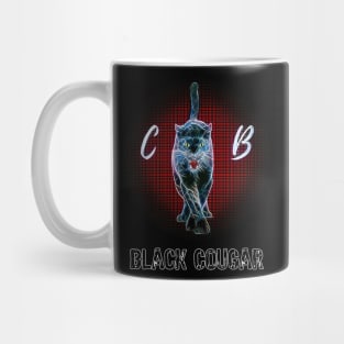 Black Cougar Black Panther CB Cat Black Mug